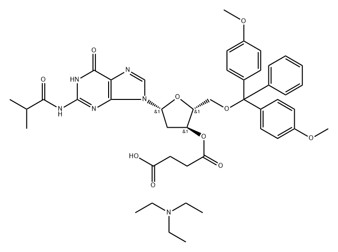 402944-21-2 N2-ISOBUTYRYL-5'-O-(4,4-DIMETHOXYTRITYL)-2'-DEOXYGUANOSINE-3'-SUCCINATE, TEA SALT