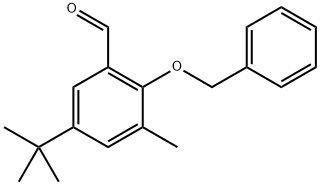 2-(benzyloxy)-5-(tert-butyl)-3-methylbenzaldehyde Structure