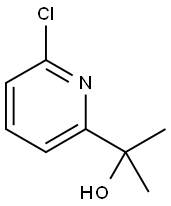6-CHLORO-ALFA,A-DIMETHYL-2-PYRIDINEMETHANOL 化学構造式
