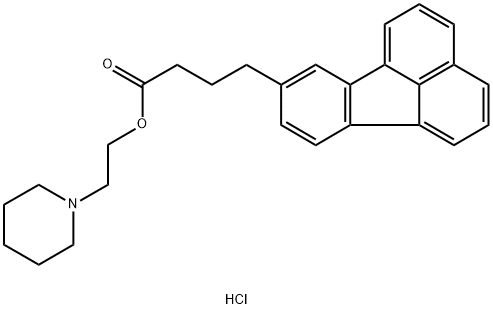 40494-94-8 8-Fluoranthenebutanoic acid, 2-(1-piperidinyl)ethyl ester, hydrochloride (1:1)