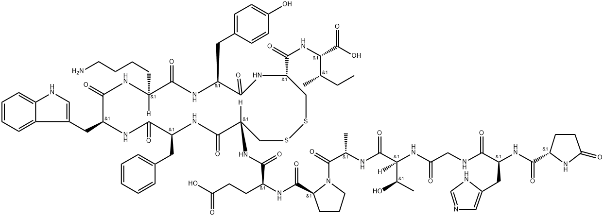 (Pyr1)-Urotensin II Structure