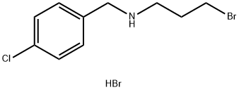 3-溴-N-(4-氯苄基)-1-丙胺氢溴酸盐,40584-09-6,结构式