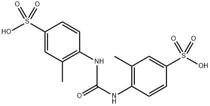 Benzenesulfonic acid, 4,4'-(carbonyldiimino)bis[3-methyl- (9CI) 化学構造式