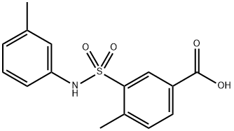 4-methyl-3-[(3-methylphenyl)sulfamoyl]benzoic acid Structure