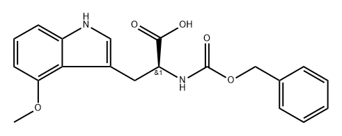 (2S)-3-(4-methoxy-1H-indol-3-yl)-2-(phenylmethoxycarbonylamino)propanoic acid,406938-51-0,结构式