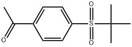 1-[4-[(1,1-Dimethylethyl)sulfonyl]phenyl]ethanone Struktur