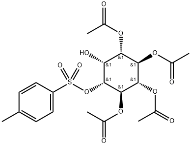 1,4,5,6-Tetra-O-acetyl-3-O-tosyl-myo-inositol Structure