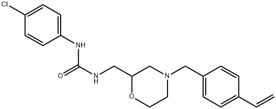 N-(4-Chlorophenyl)-N′-[[4-[(4-ethenylphenyl)methyl]-2-morpholinyl]methyl]urea Structure