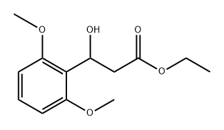 Ethyl 3-(2,6-dimethoxyphenyl)-3-hydroxypropanoate 化学構造式