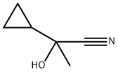 Cyclopropaneacetonitrile, α-hydroxy-α-methyl- Structure