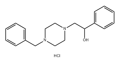 2-(4-benzylpiperazin-1-yl)-1-phenylethan-1-ol dihydrochloride Struktur