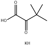 3,3-dimethyl-2-oxobutanoic acid K 化学構造式