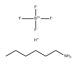 n-Hexylammonium tetrafluoroborate 化学構造式