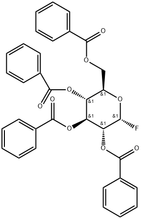 氟代四苯甲酰基-ALPHA-D-吡喃葡萄糖酯 结构式