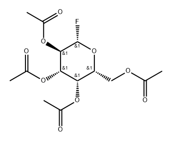 2,3,4,6-tetra-O-acetyl-β-galactopyranosyl fluoride Structure