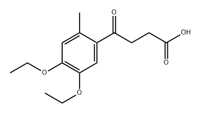 Benzenebutanoic acid, 4,5-diethoxy-2-methyl-γ-oxo- Struktur