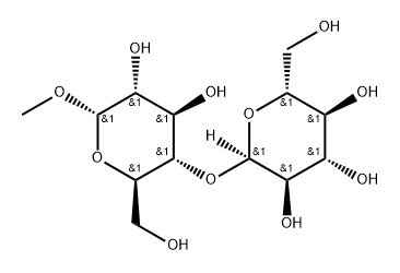 α-D-Glucopyranoside, methyl 4-O-α-D-glucopyranosyl-, 4198-49-6, 结构式