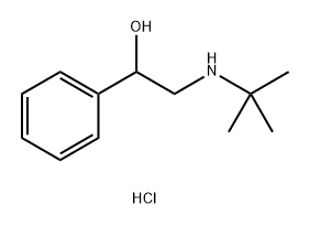 Benzenemethanol, α-[[(1,1-dimethylethyl)amino]methyl]-, hydrochloride (1:1) Struktur