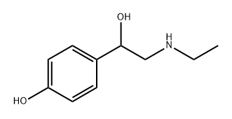 α-[(Ethylamino)methyl]-p-hydroxybenzyl alcohol Structure