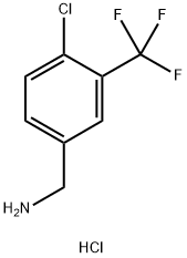 4-Chloro-3-(trifluoromethyl)benzylamine hydrochloride Structure