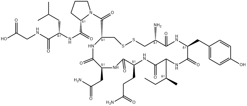 Oxytocin (free acid), 4248-64-0, 结构式