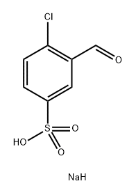 4-氯-3-甲酰基本磺酸钠 结构式