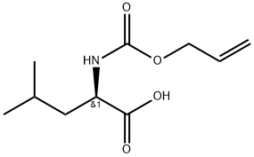 N-Allyloxycarbonyl-D-leucine Struktur