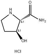 (2S,3S)-3-Hydroxypyrrolidine-2-carboxamide hydrochloride Struktur