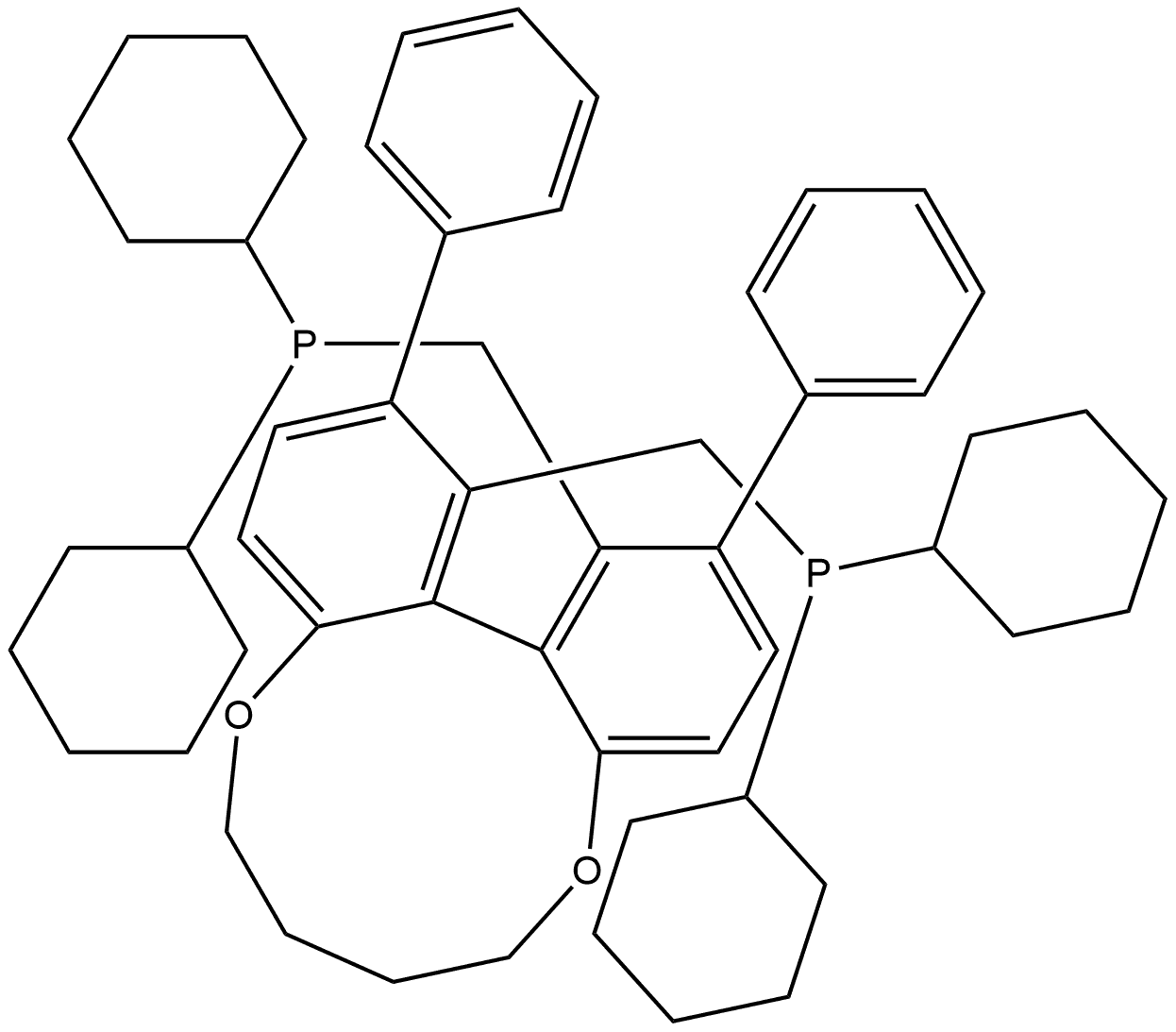 (14aR)-((2,13-Diphenyl-6,7,8,9-tetrahydrodibenzo[b,d][1,6]dioxecine-1,14-diyl)bis(methylene))bis(dicyclohexylphosphine)|膦,[(14AR)-6,7,8,9-四氢-2,13-二苯基二苯并[B,D][1,6]二氧杂环庚烯-1,14-二基]双(亚甲基)]双[二环己基-