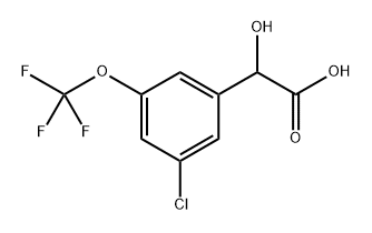 Benzeneacetic acid, 3-chloro-α-hydroxy-5-(trifluoromethoxy)-,433938-48-8,结构式