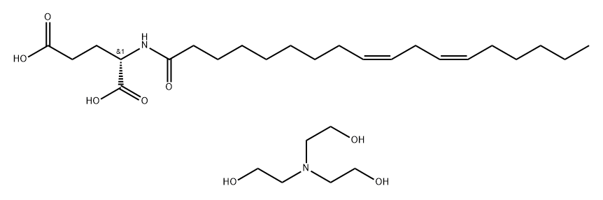 TEA-linoleoyl glutamate,434283-25-7,结构式