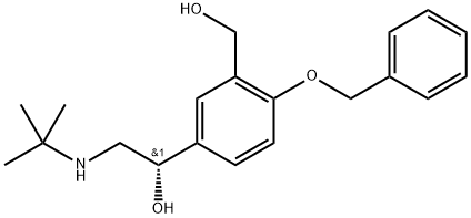 1,3-Benzenedimethanol, α1-[[(1,1-dimethylethyl)amino]methyl]-4-(phenylmethoxy)-, (α1S)- Structure