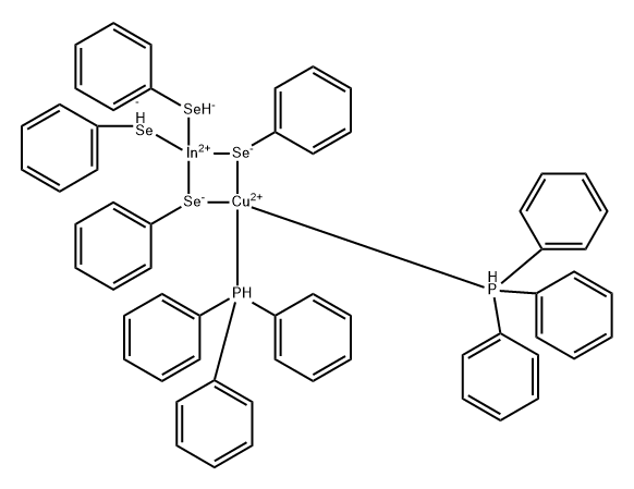INDIUM COPPER BIS(TRIPHENYLSELENATE)TRIPHENYLPHOSPHINE COMPLEX,439666-32-7,结构式