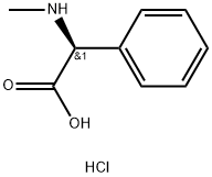 (S)-2-(甲基氨基)-2-苯基乙酸盐酸盐, 4418-82-0, 结构式