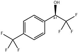 (R)-2,2,2-Trifluoro-1-(4-(trifluoromethyl)phenyl)ethan-1-ol Struktur