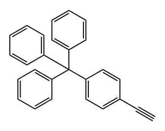 4-三苯甲基苯乙炔, 444278-88-0, 结构式