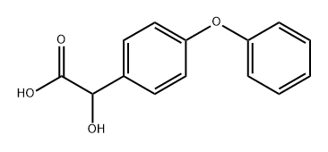 2-羟基-2-(4-苯氧基苯基)乙酸 结构式