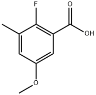 2-fluoro-5-methoxy-3-methylbenzoic acid Structure