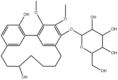 (+)-S-杨梅醇葡萄糖甙 结构式