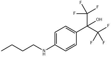 Benzenemethanol, 4-(butylamino)-α,α-bis(trifluoromethyl)- 结构式