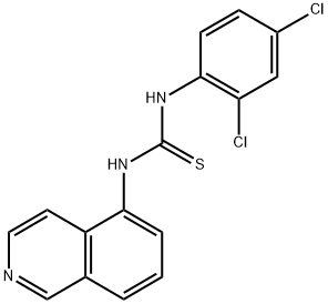 1-(2,4-Dichlorophenyl)-3-(isoquinolin-5-yl)thiourea 化学構造式