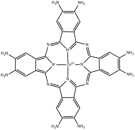 Zinc, [29H,31H-phthalocyanine-2,3,9,10,16,17,23,24-octaminato(2-)-κN29,κN30,κN31,κN32]-, (SP-4-1)- (9CI) Struktur