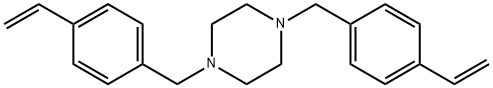 1,4-Bis[(4-ethenylphenyl)methyl]piperazine Structure