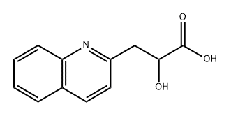 2-Hydroxy-3-(quinolin-2-yl)propanoic acid Structure