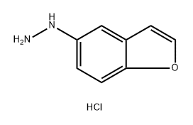 (1-benzofuran-5-yl)hydrazine hydrochloride Struktur