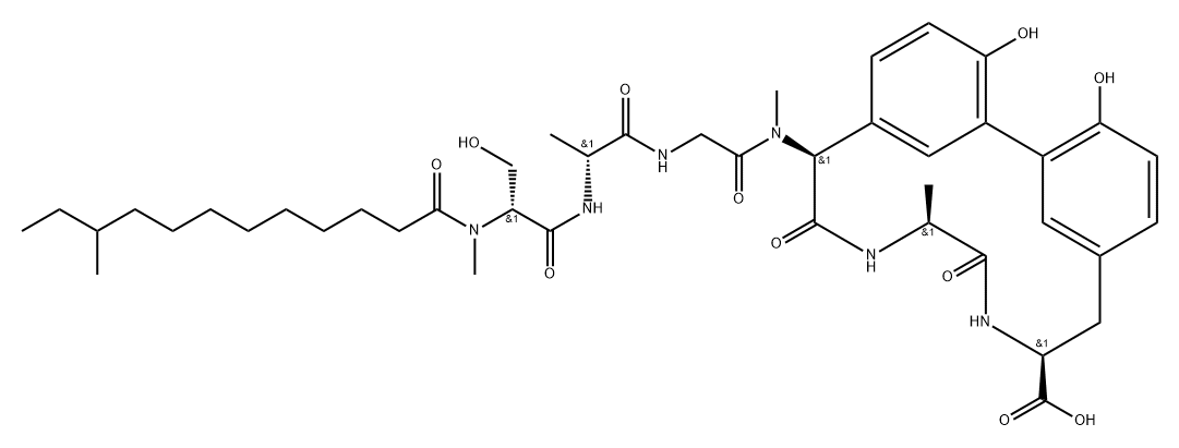 芳桥霉素 A4, 459844-22-5, 结构式