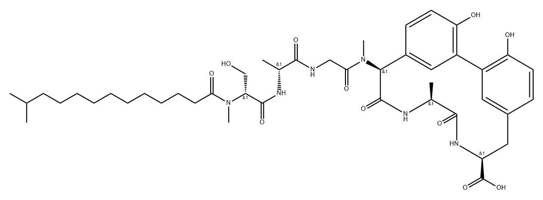Arylomycin A5 Struktur