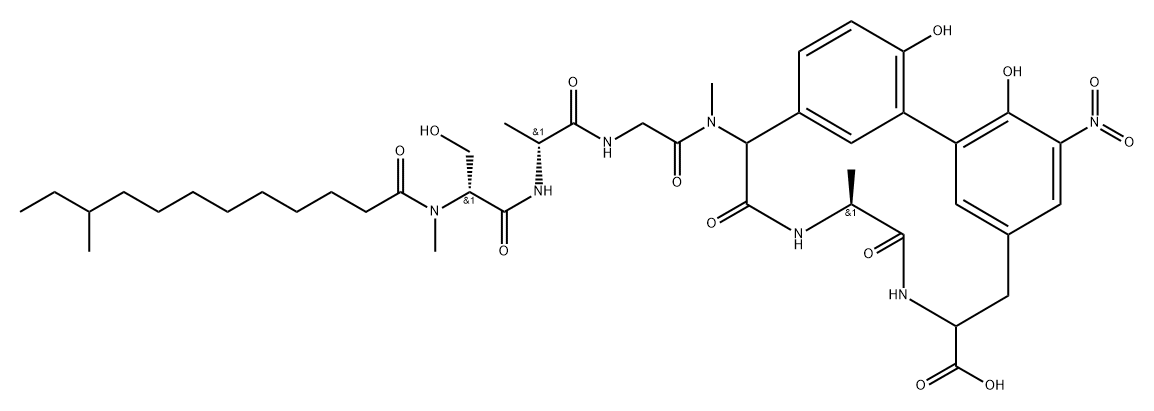 Arylomycin B4 Struktur