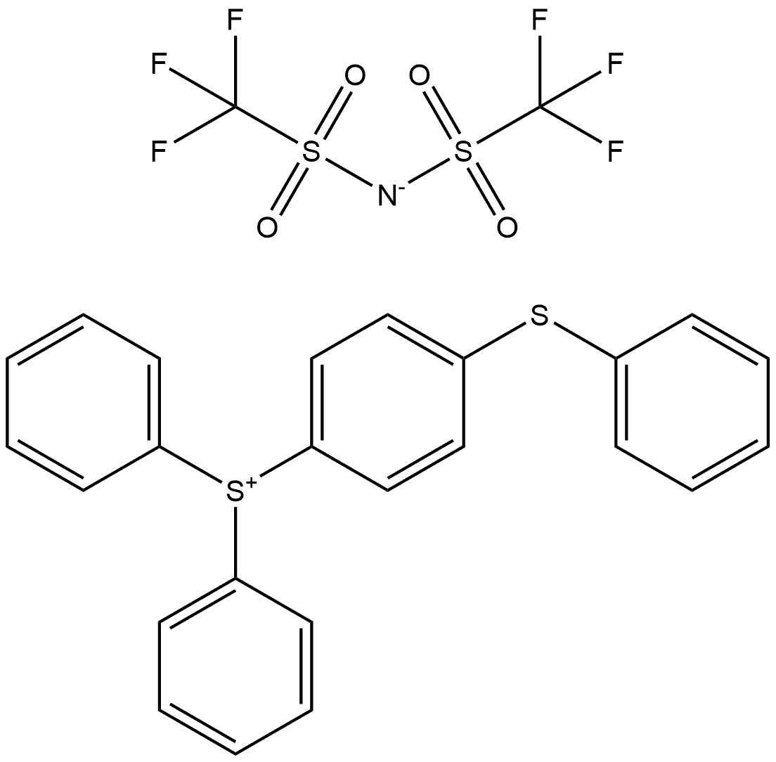 (4-Phenylthiophenyl)diphenylsulfonium bis(trifluoromethanesulfonyl)imidate Structure