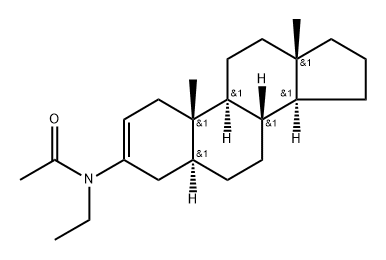 N-(5α-Androst-2-en-3-yl)-N-ethylacetamide Structure